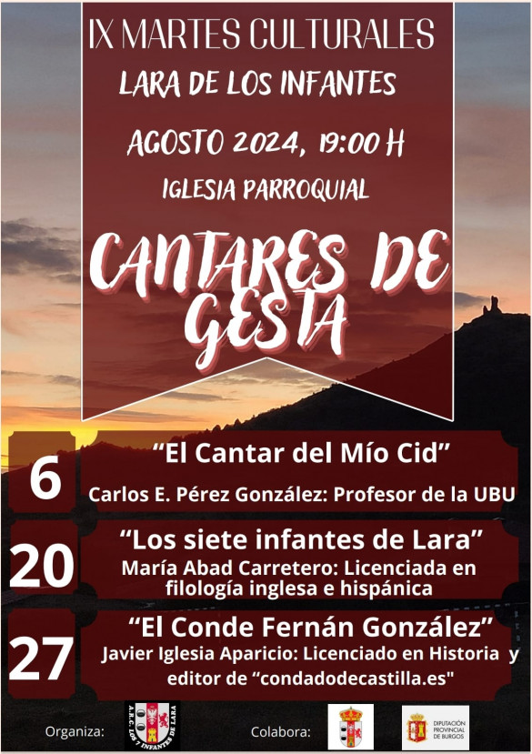 IX Martes Culturales 2024 Lara de los Infantes