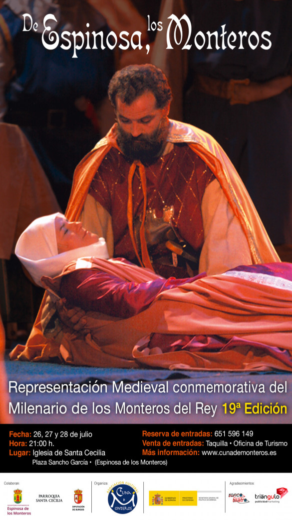 Representación «De Espinosa, los Monteros» y mercado medieval 2024