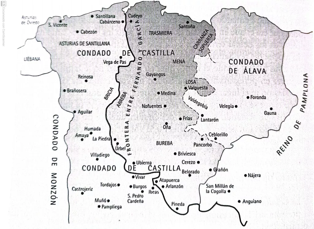 Territorios castellanos anexionados por el reino de Pamplona en 1035