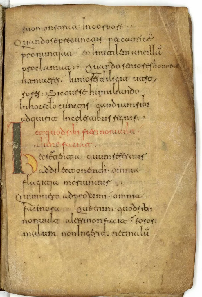 Libellus a Regula Sancti Benedicti subtractus, Biblioteca de la Real Academia de la Historia, cód. 62, fol. 4v