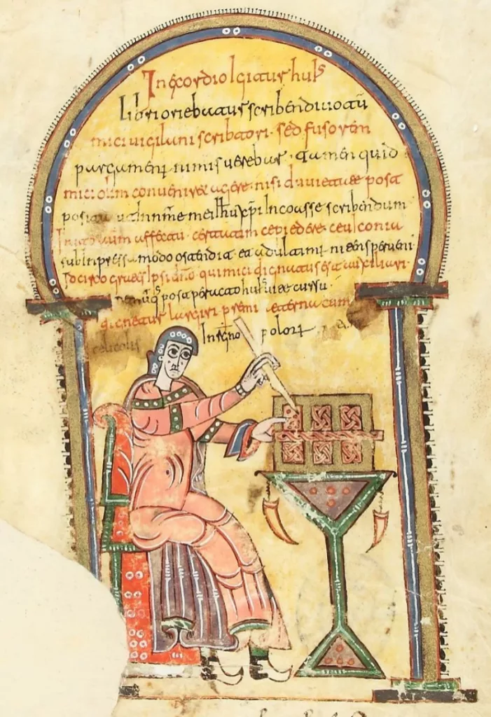 Vigila de Albelda, retrato suyo en el primer folio del Códice Albeldense