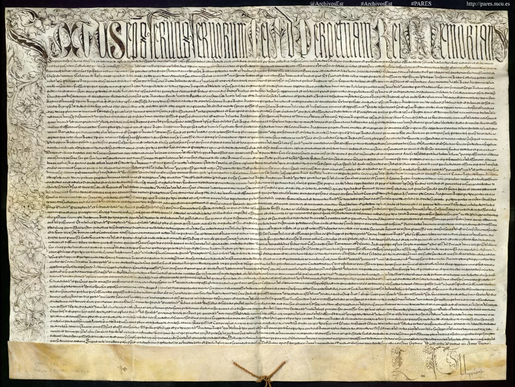 Bula de Sixto V de incorporación perpetua de la Orden de Montesa a la Corona de Aragón