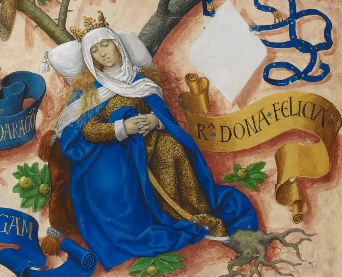 Felicia de Roucy, grabado de Genealogia dos Reis de Portugal