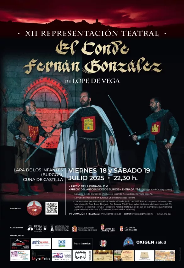 XII representación de El conde Fernán González en Lara de los Infantes 2025