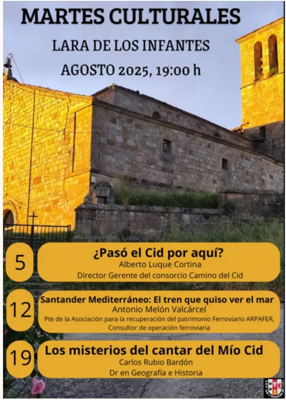 Martes Culturales 2025 Lara de los Infantes