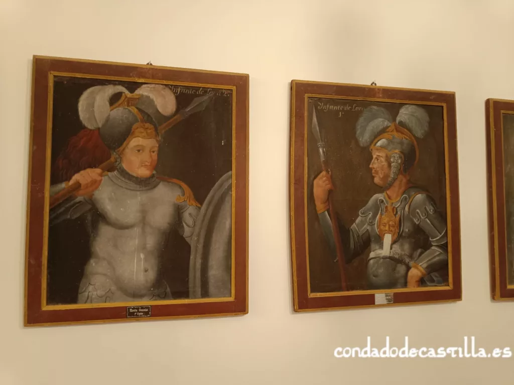 Diego González y Martín González, los dos infantes de Lara más mayores. Retratos anónimos del Ayuntamiento de Lara.