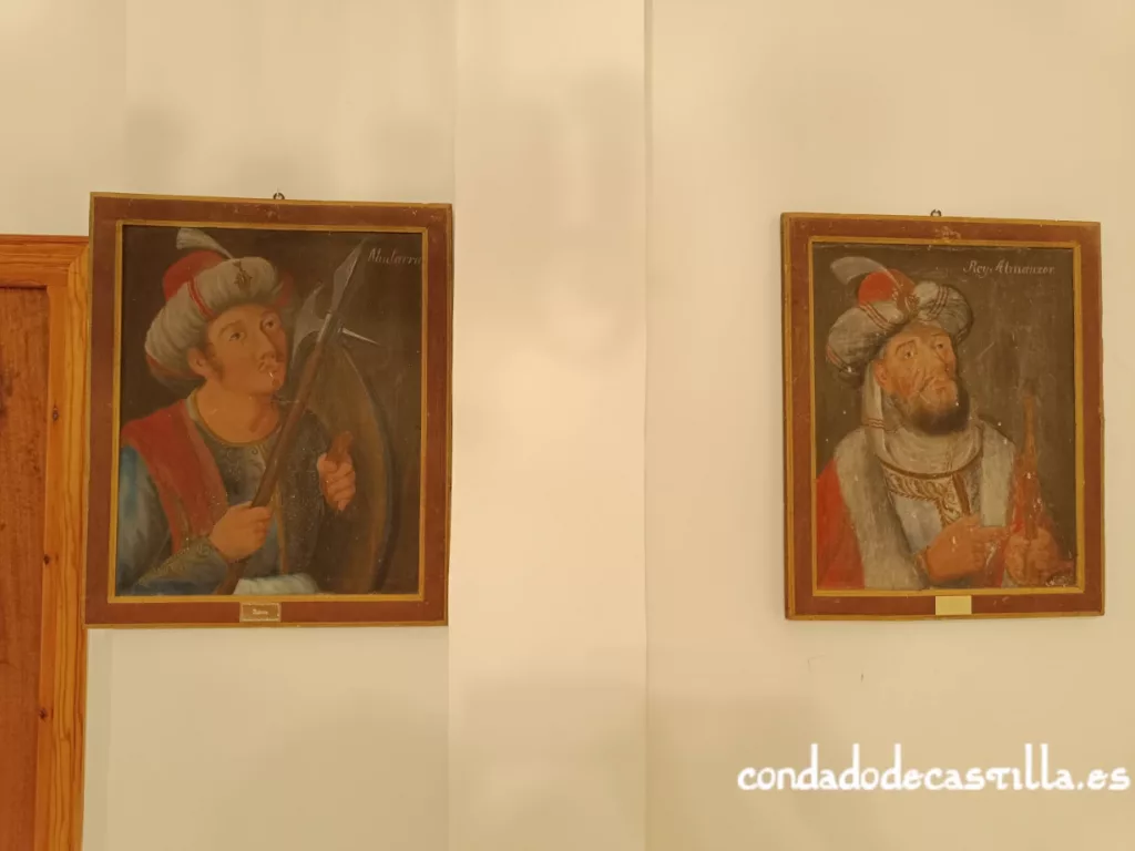 Mudarra González y Almanzor. Retratos anónimos del Ayuntamiento de Lara.