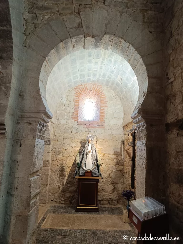 Capilla derecha del ábside prerrománico de Santa María de Wamba