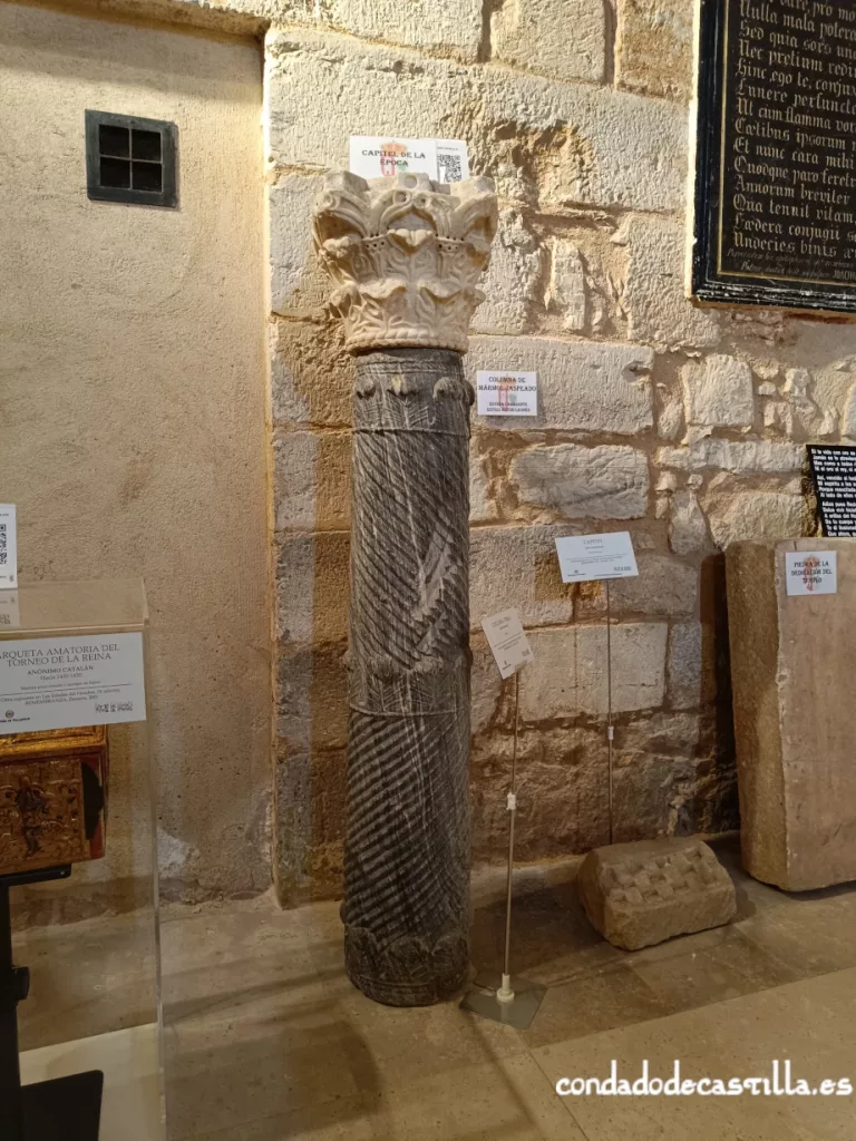 Capitel y fuste prerromanicos de San Román de Hornija