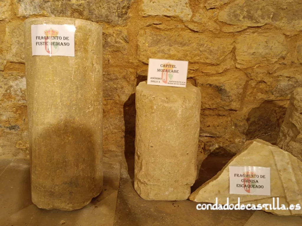 Otros restos de fustes y capiteles de San Román de Hornija