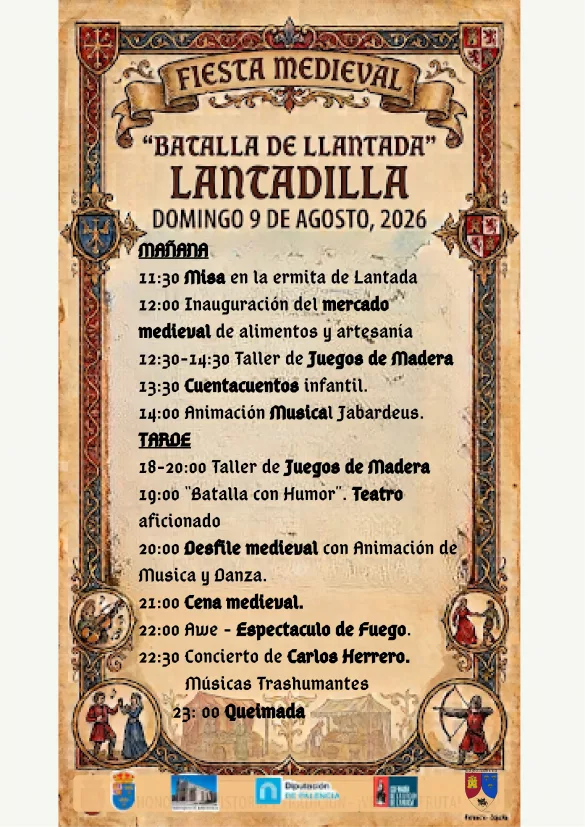 Fiesta popular batalla Llantada 2026